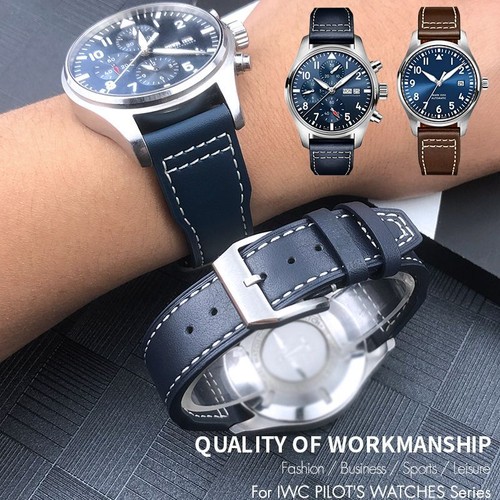 Echt leder uhrenarmband - echt,